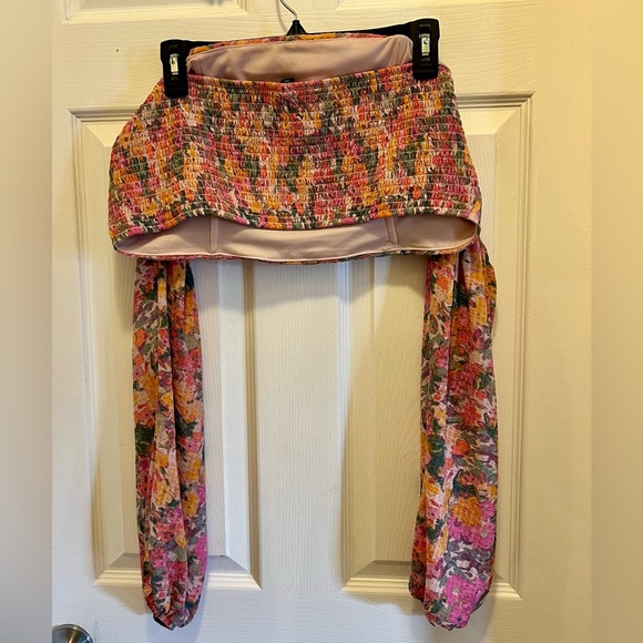 SOLD!!!Wild Fable Balloon Long Sleeve Off The Shoulder Top - Picture 7 of 8